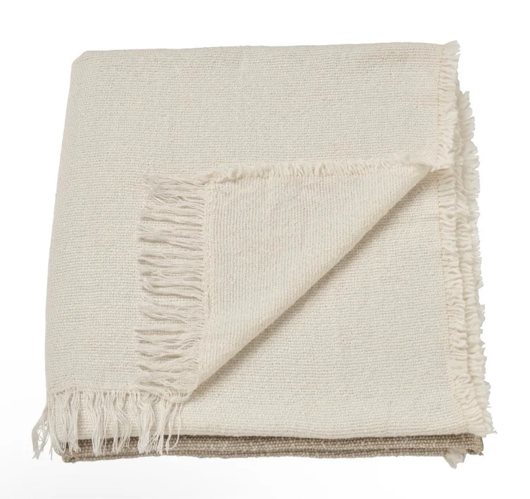 HUMLEMOTT Throw - pale pink 130x170 cm