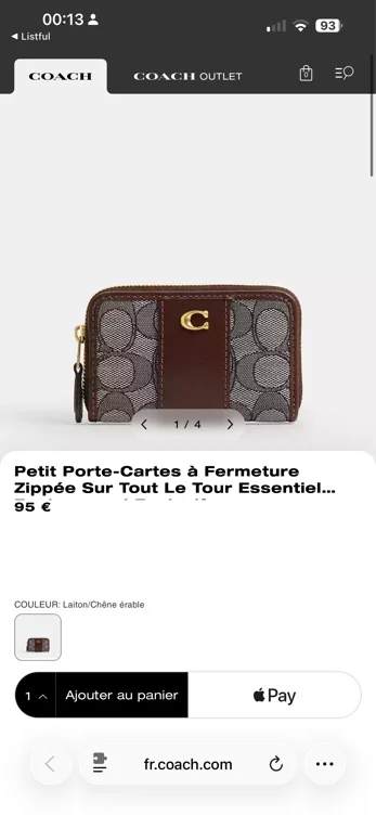 Petit Porte-Cartes à Fermeture Zippée Sur Tout Le Tour Essentiel En Jacquard Exclusif