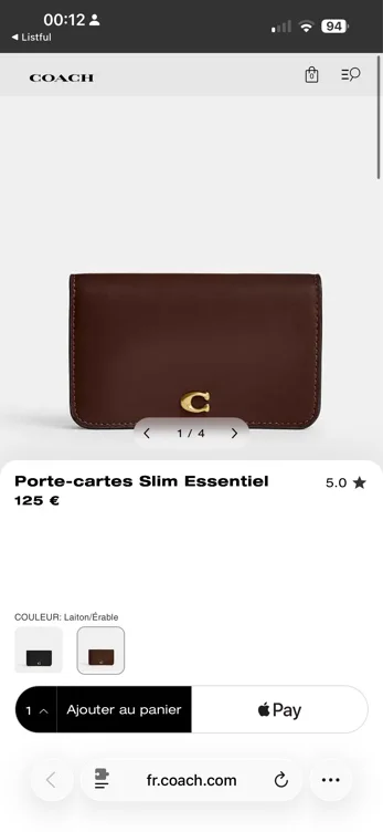 Porte-cartes Slim Essentiel