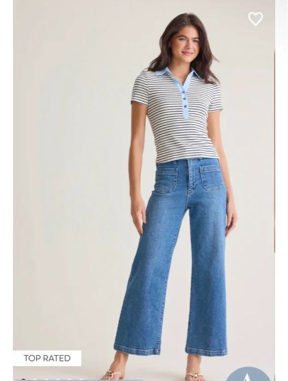 Indy High Rise Sailor Jean