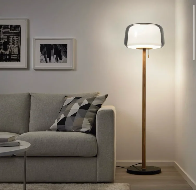 EVEDAL Lampadaire - marbre/gris