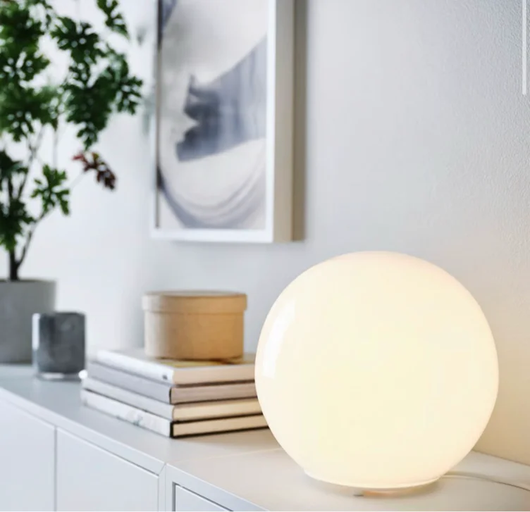 FADO Lampe de table - blanc 25 cm