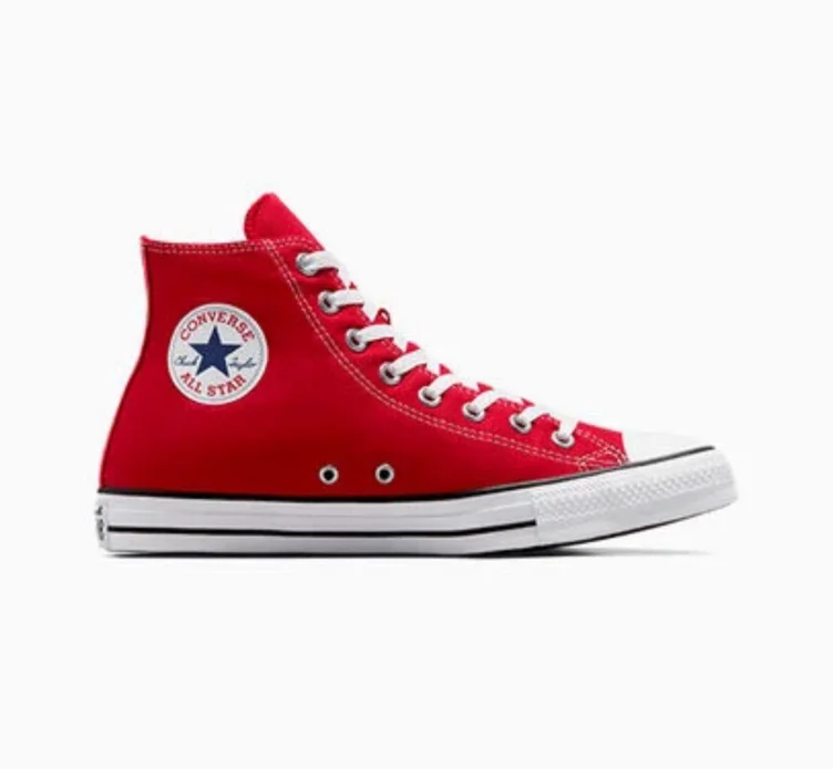 Red Chuck Taylor All Star High Top Shoe Red