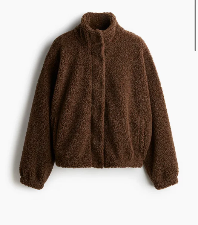 Teddy Fleece Jacket - Brown