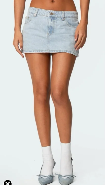 Chiara Denim Micro Skirt