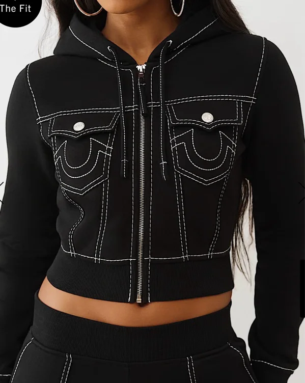 

BIG T SHRUNKEN ZIP HOODIE | True Religion

