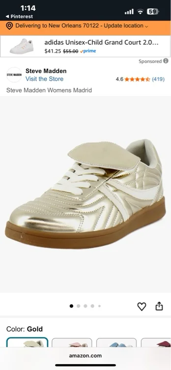 Amazon.com | Steve Madden Women's Madrid Sneaker, Black, 5.5 | Fashion Sneakers