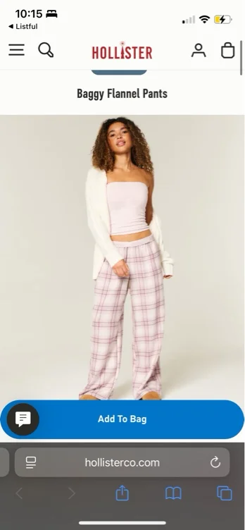 Baggy Flannel Pants