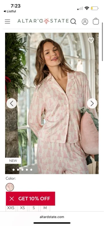 Gloria Christmas Tree Sleep Top