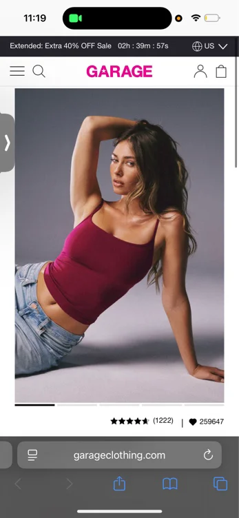Sleek Scoop Cami Top
