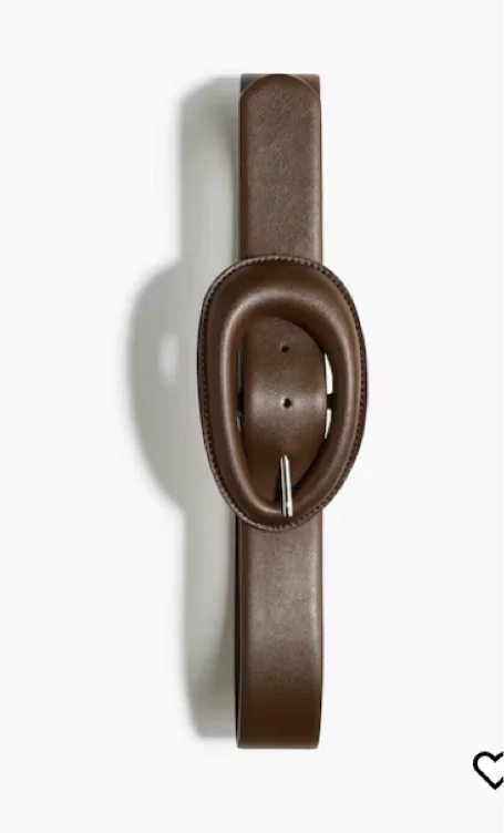 Coated waist belt - Brown