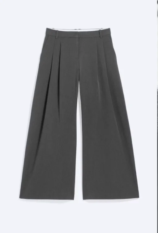 low waist Pleated suit trousers 