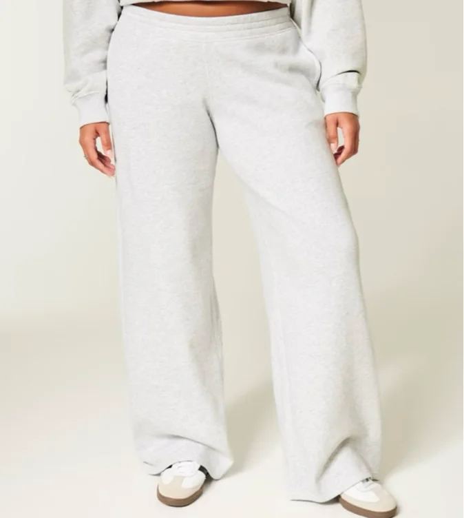 Light Heather Gray Baggy Sweatpants