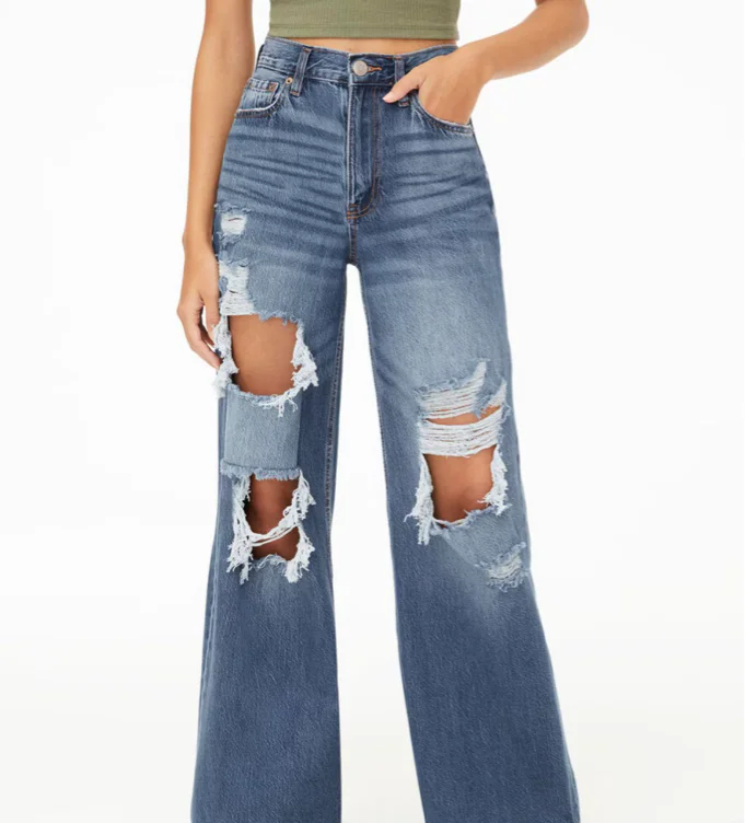 High-Rise Super Wide Leg Jean