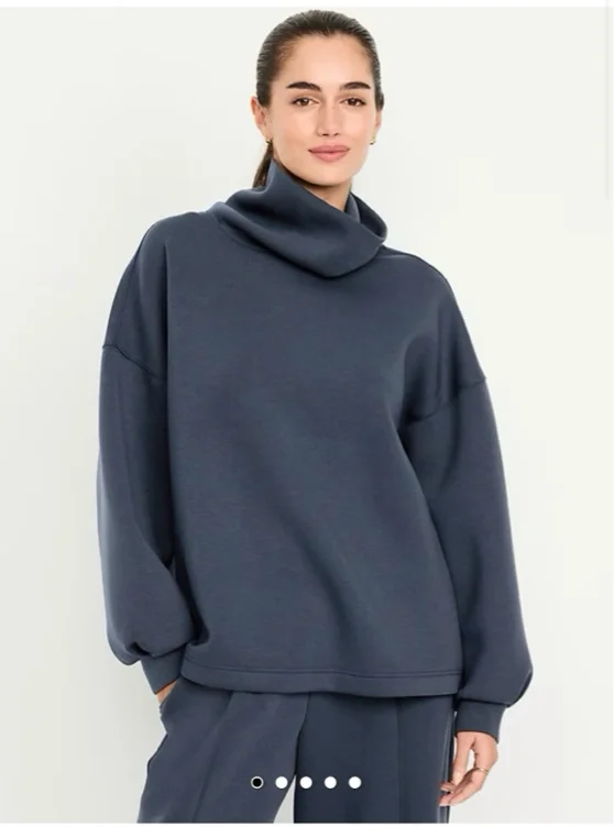 Bounce Fleece Funnel Neck Tunic | Old Navy