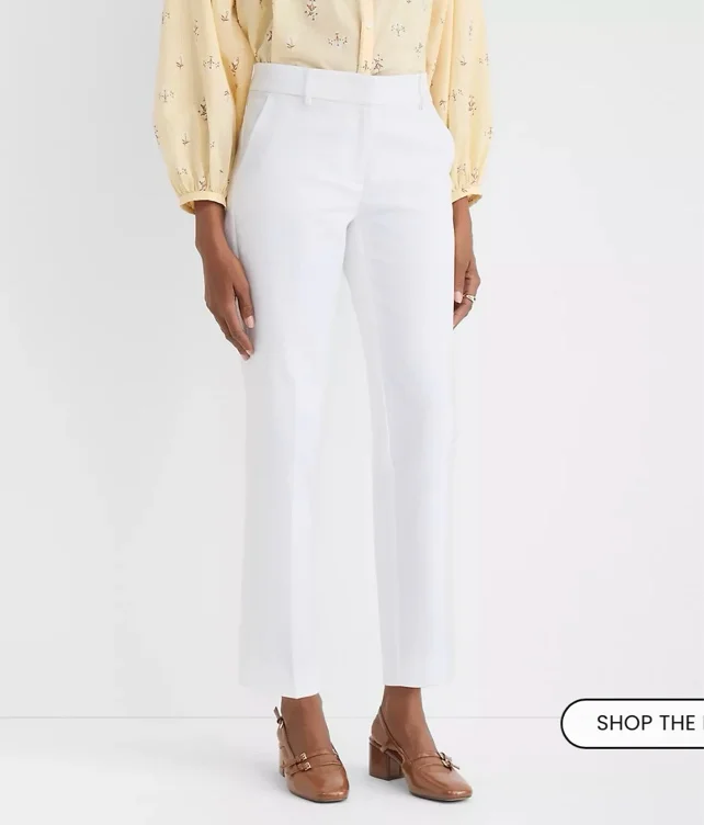 Riviera Slim Pants in Doubleweave
