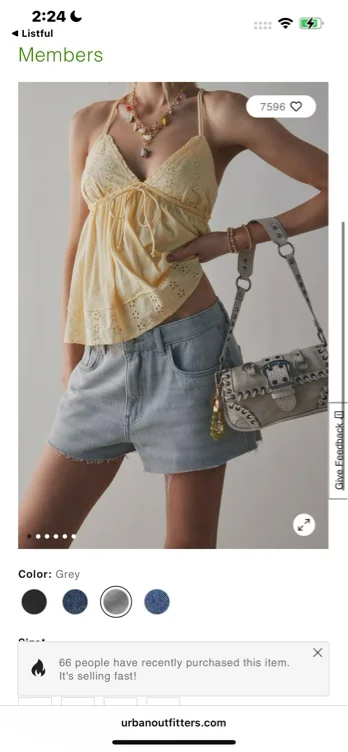 BDG Oscar Cutoff Denim Micro Short