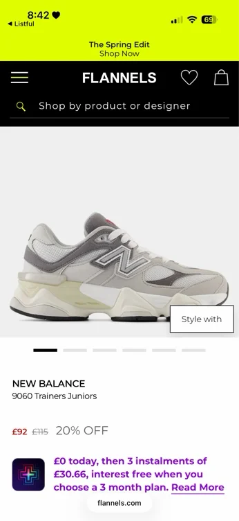 NEW BALANCE 9060 Trainers Juniors