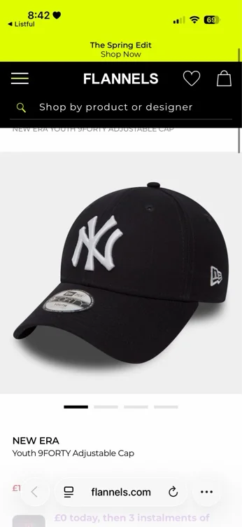 New Era Youth 9FORTY Adjustable Cap