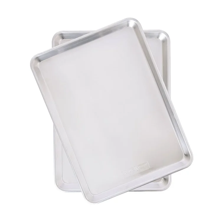 Nordicware Aluminum Half Sheet with Galvanized Steel Rims, 2-pk