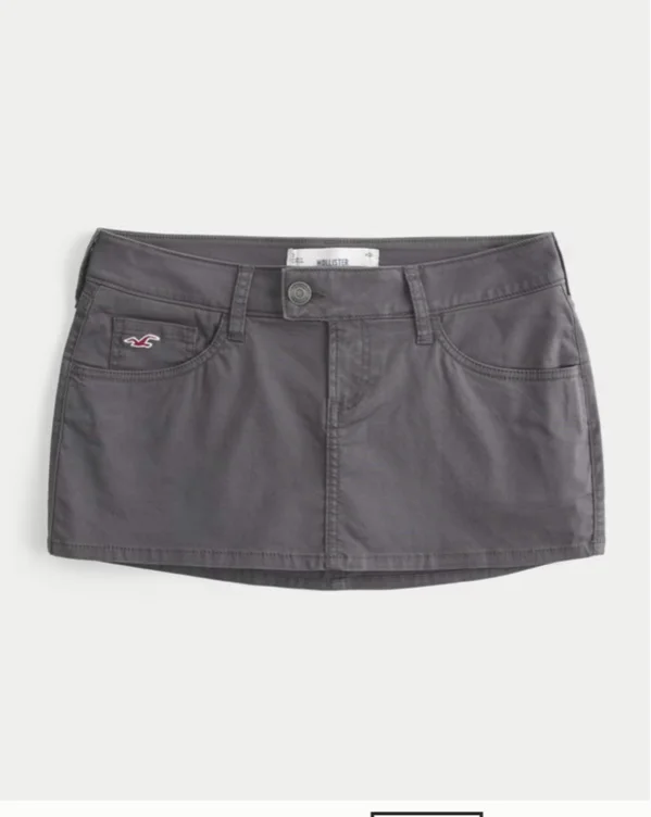 Ultra Low-Rise Denim Icon Micro Mini Skort