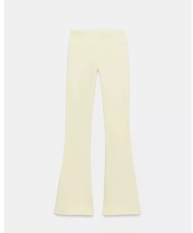 SWEATSHIRT FLARE TROUSERS - Yellow - S