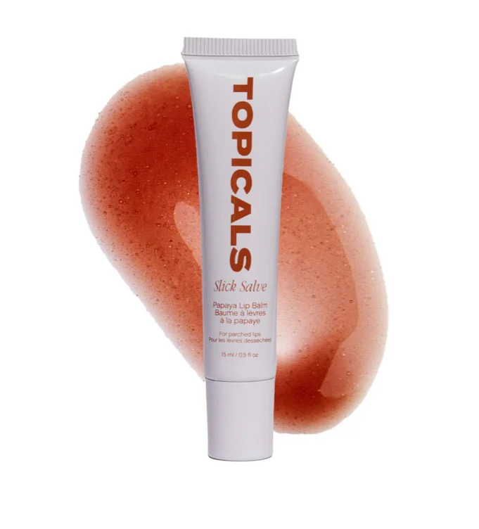 Slick Salve Glossy Lip Balm for Soothing + Hydration - Papaya