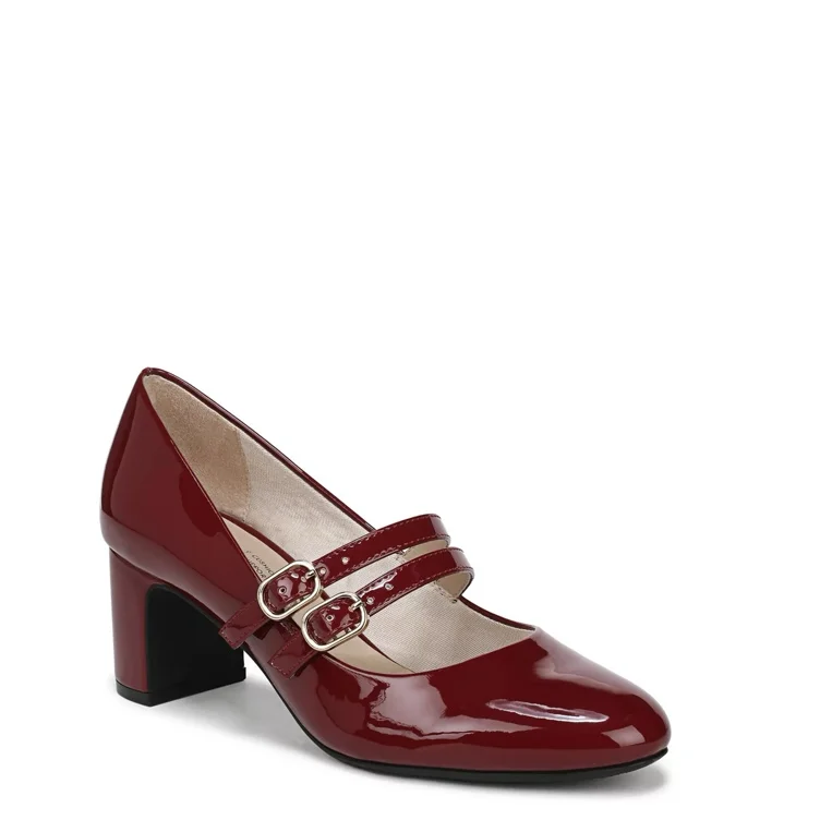 LifeStride True Mary Jane Pump in wine red 