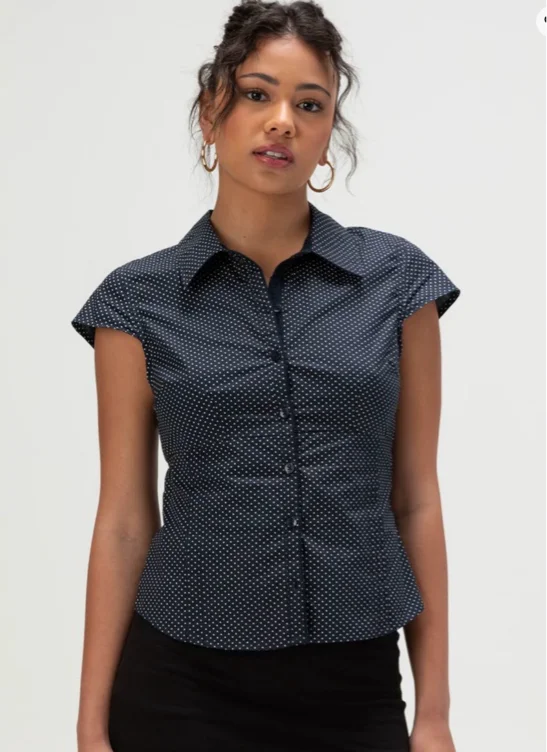 RSQ Womens Button Up Shirt - BROWN