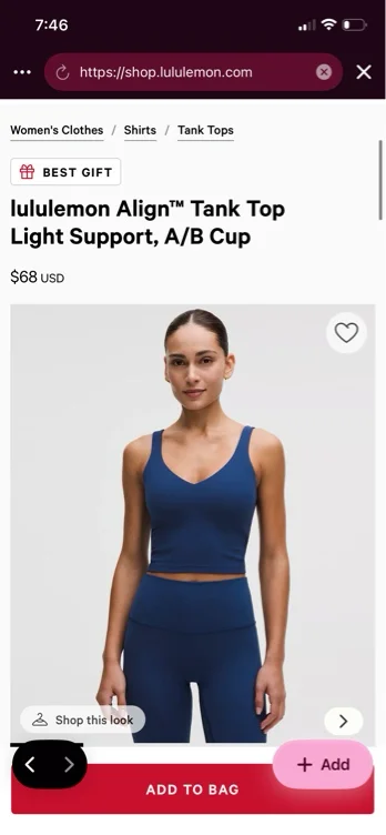 Blue Align Tank