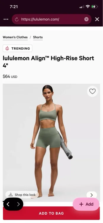 Green Align Shorts