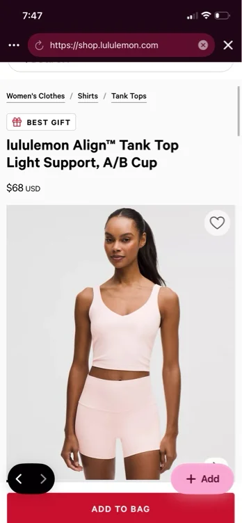 Pink Align Tank