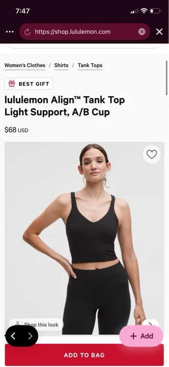 Black Align Tank