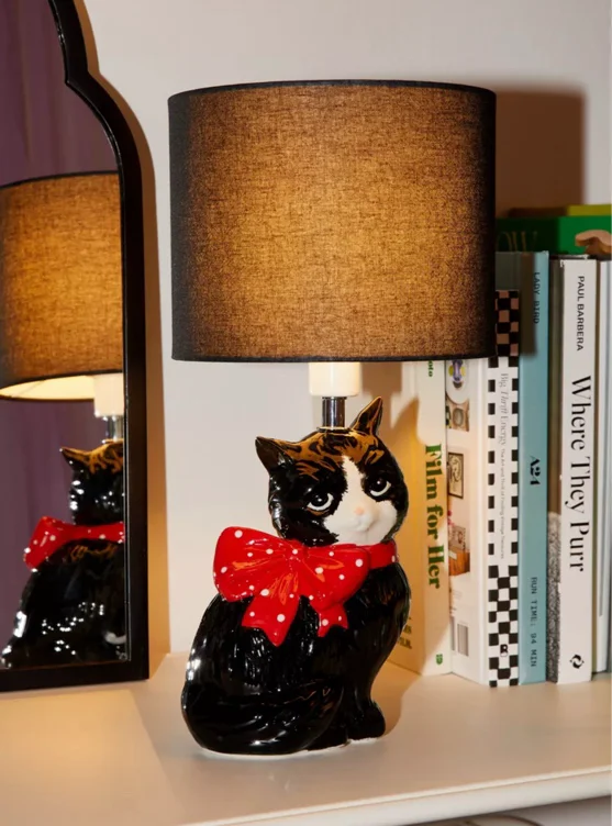 Adelaide Cat Shape Ceramic Table Lamp