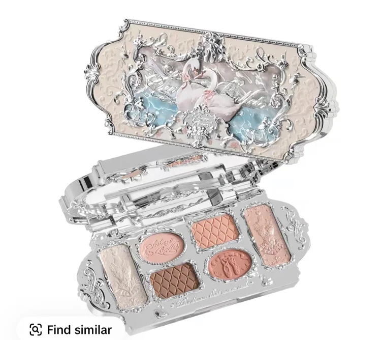 Flower Knows Swan Ballet Collection Six-Color Makeup Palette, 6-Color Palette with Matte & Shimmer Shades for Any Occasions, Long-Lasting, High Pigment, Blendable Glitter & Powder, Summer Gift, Makeup Beauty Cosmetics, #summerwins, #DealsForYouDays