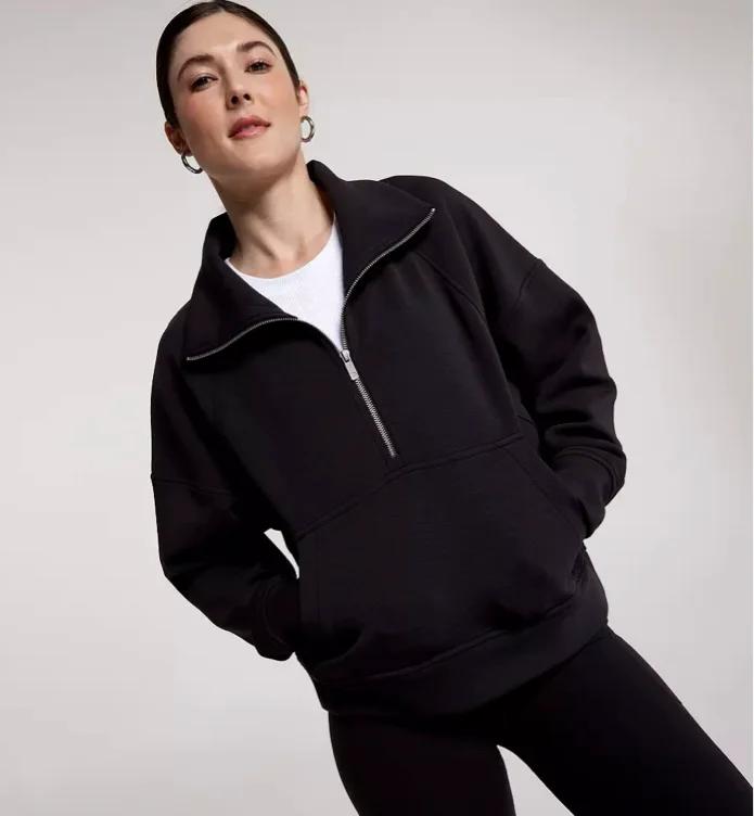 CALIA Women's Soft Scuba 1/4 Zip Pullover