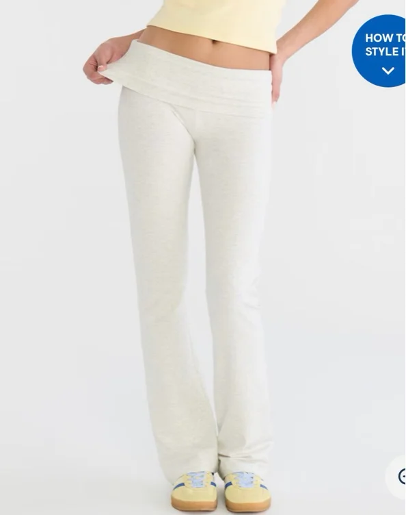 WomenBottomsPantsMid-Rise Fold-Over Bootcut PantsMid-Rise Fold-Over Bootcut Pants