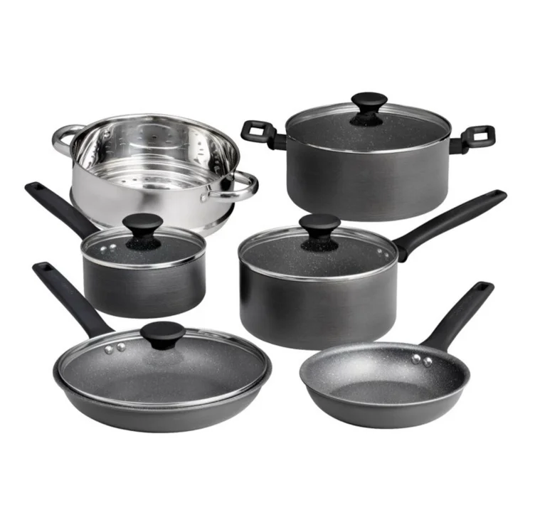 Granitestone Pro Premier Hard Anodized Cookware Set 10 Pc Nonstick Pots and Pans Set