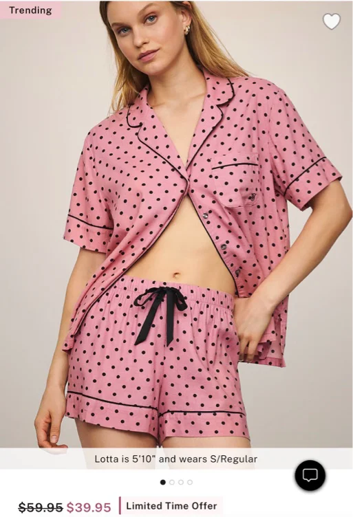 Women's Victoria's Secret Flannel Short Pajama Set