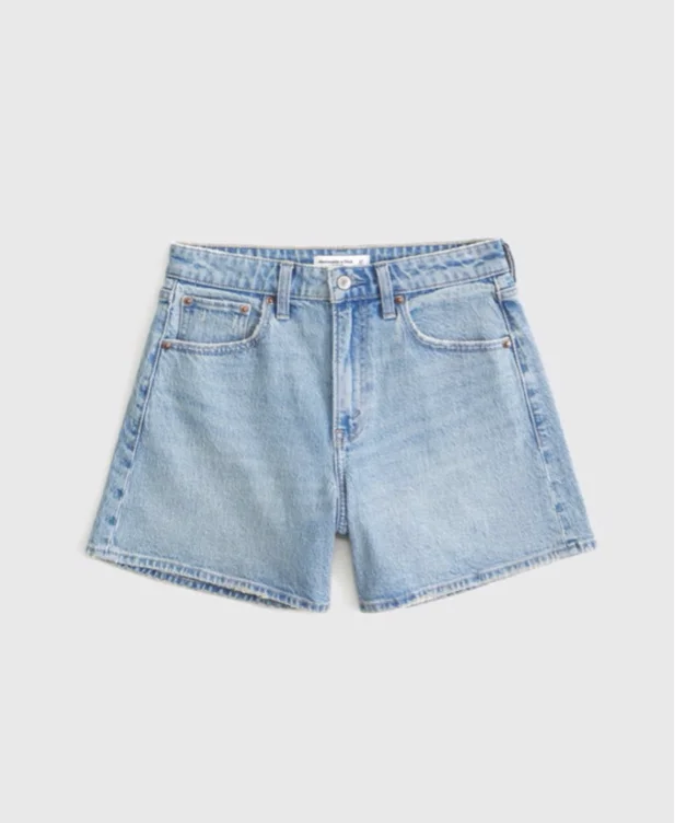 Abercrombie Curve Love high rise dad shorts