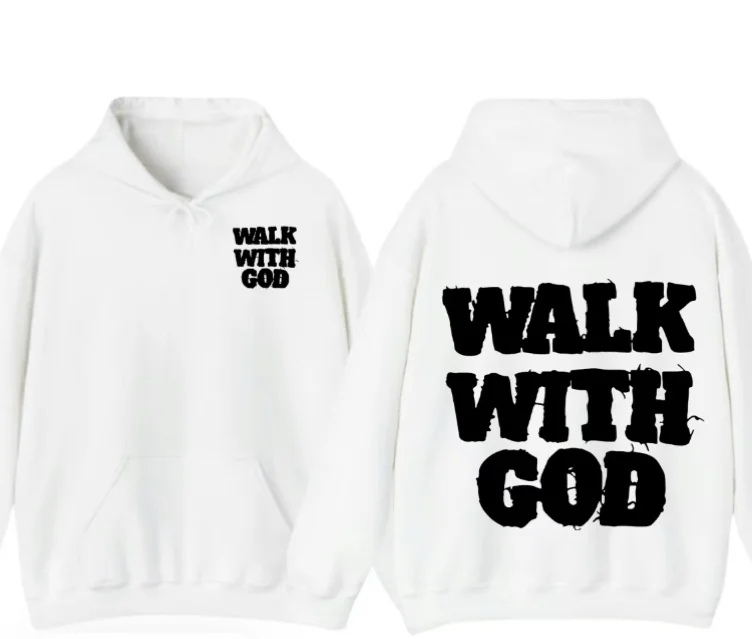 Walk With God Unisex Cotton T-Shirt, Hoodie Bold Faith-Inspired | Black Friday Sale TikTok Shop