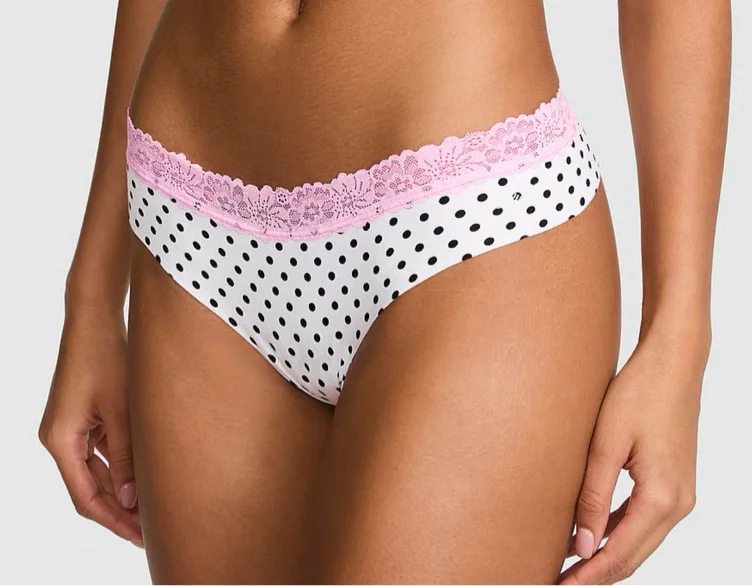 No-Show Cotton Thong Panty