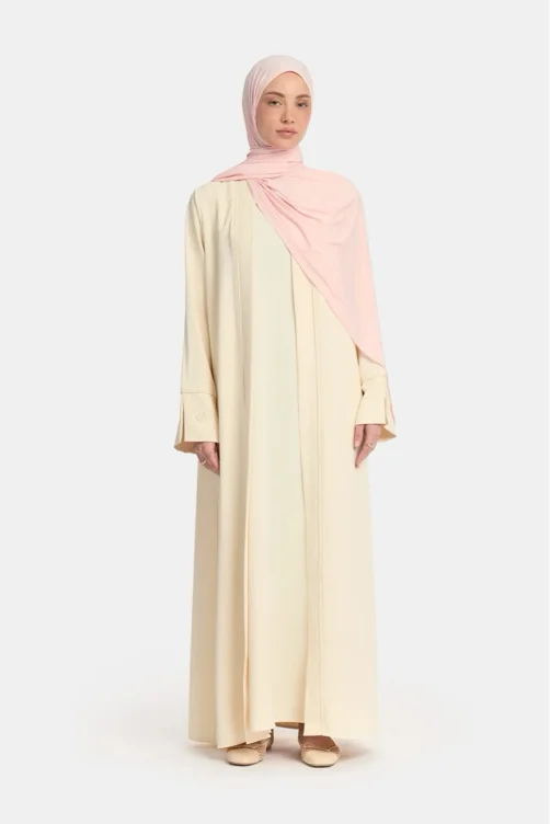 Kimono and abaya set Butter Cream – OEMAAYAH
