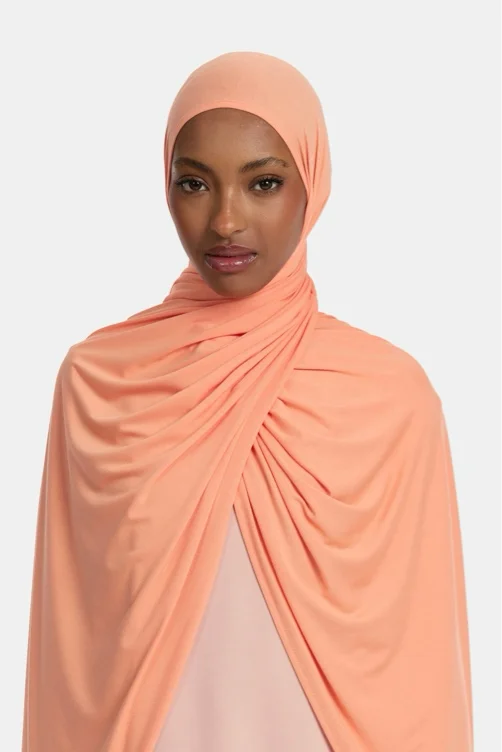 Bamboo jersey scarf Dusty Orange – OEMAAYAH