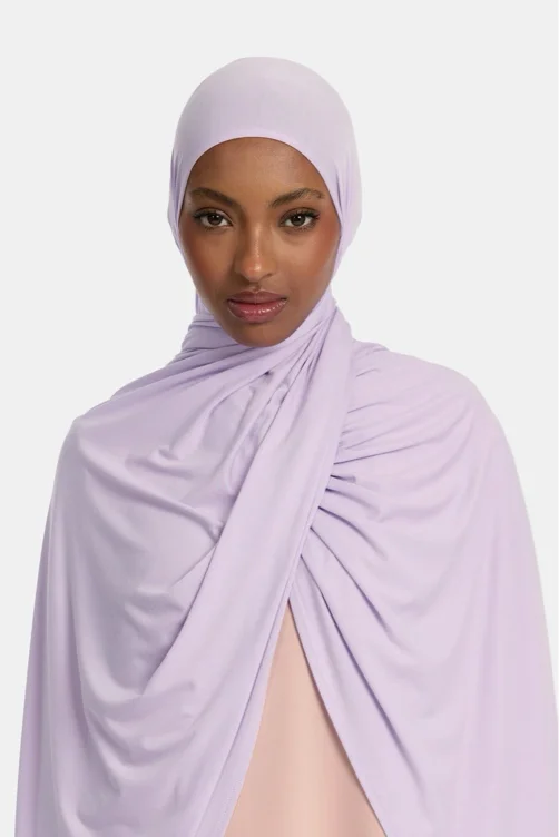 Bamboo jersey scarf Pastel Lilac – OEMAAYAH