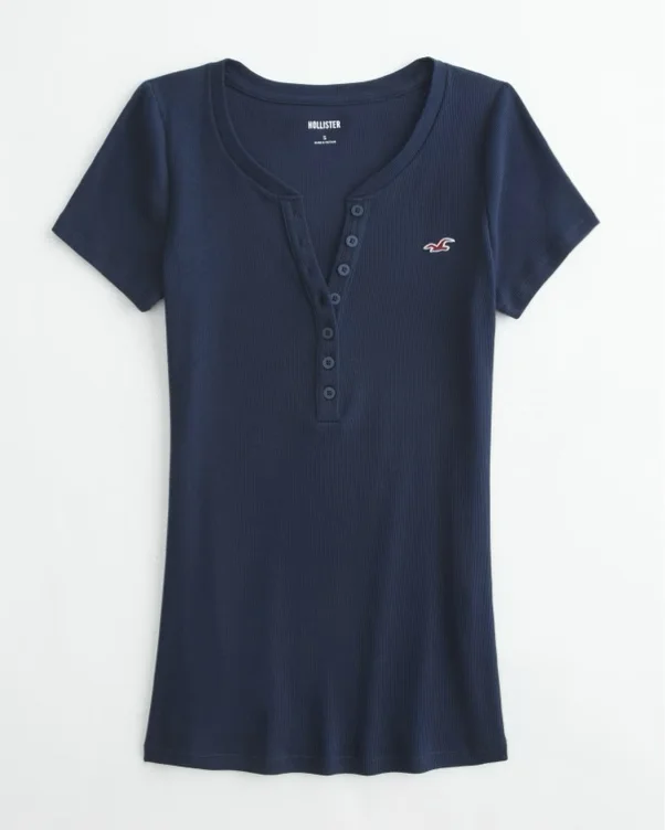 Short-Sleeve Icon Henley