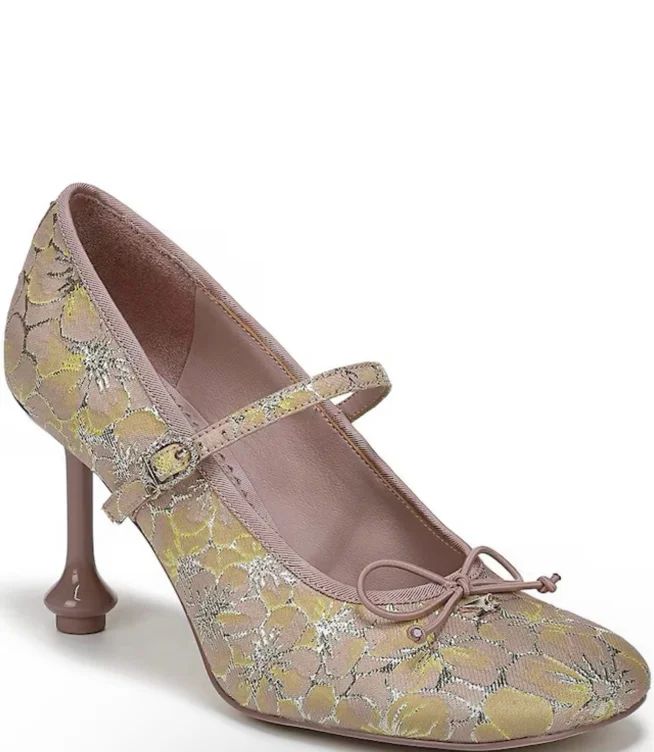 Circus NY by Sam Edelman Vivian Floral Sequin Mary Jane Bow Ballet Dress Pumps