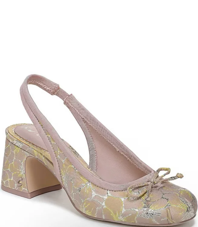 Circus NY by Sam Edelman Diane Leather Bow Slingback Ballet Pumps