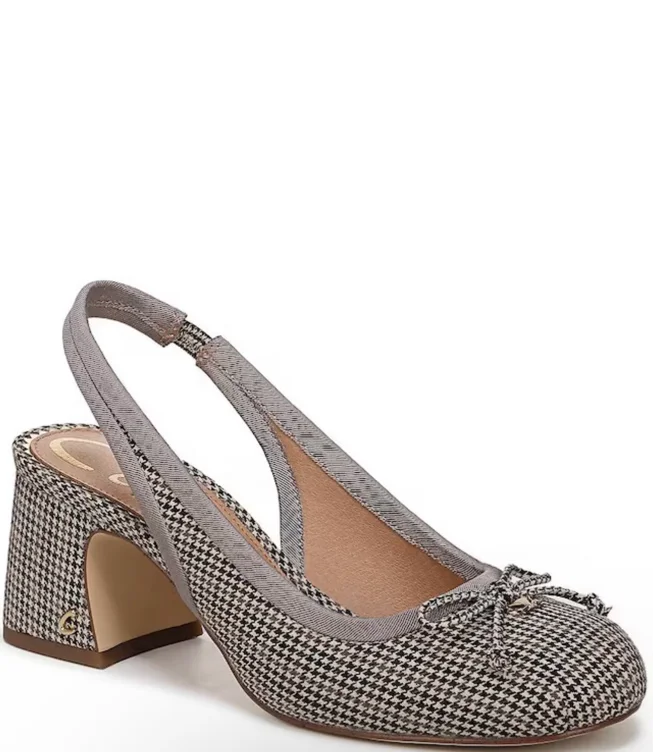 Circus NY by Sam Edelman Diane Patent Bow Slingback Ballet Pumps
