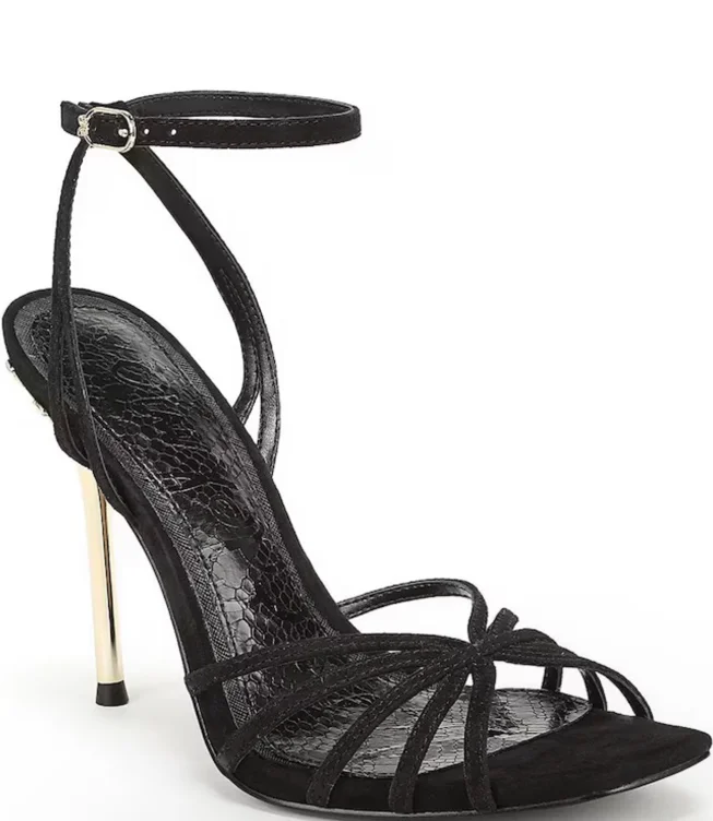 Sam Edelman Lili Leather Ankle Strap Stiletto Dress Sandals